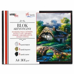 BLOK ARTYSTYCZNY A4 16 KARTEK LOOZZ ART