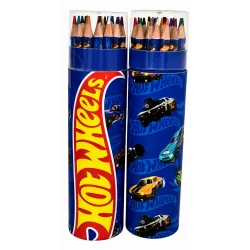 KREDKI OŁÓWKOWE W TUBIE HOT WHEELS 24 KOLORY ST. MAJEWSKI
