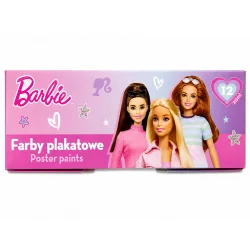 FARBY PLAKATOWE 12 KOLORÓW BARBIE
