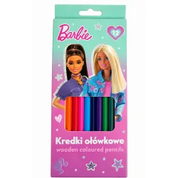 KREDKI OŁÓWKOWE BARBIE 12 KOLORÓW ST. MAJEWSKI