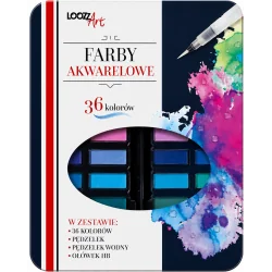 FARBY AKWARELOWE 36 KOLORÓW LOOZZ ART