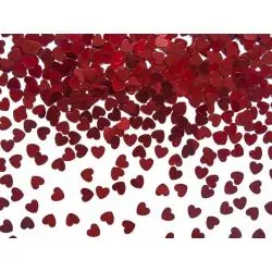 KONFETTI CZERWONE SERCA 30G