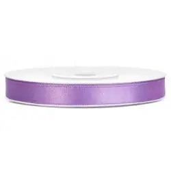 WSTĄŻKA SATYNOWA LAWENDOWA 6MM X 25M PARTYDECO