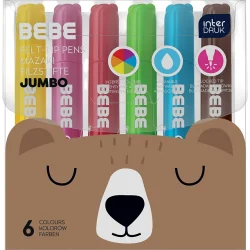 MAZAKI JUMBO BEBE FRIENDS 6 KOLORÓW INTERDRUK