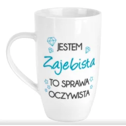 KUBEK ALL ABOUT ME NBC WYSOKA BARYŁKA 400 ML PORCELANOWY