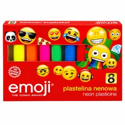 PLASTELINA NEONOWA EMOJI 8 KOLORÓW