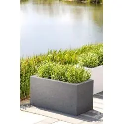 DONICA OGRODOWA 75X35X38 CM EFEKT GRAFIT GRANIT MONUMO LUNGO