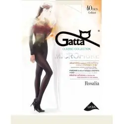 RAJSTOPY GATTA ROSALIA 40 DEN MIKROFIBRA BEZUCISKOWE 5-XL CREME