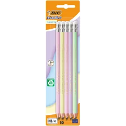 OŁÓWEK TRADYCYJNY Z GUMKĄ HB 10 SZTUK BIC