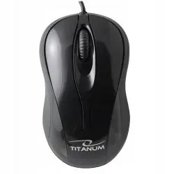 MYSZ KOMPUTEROWA HORNET USB PRZEWODOWA OPTYCZNA CZARNA TITANUM