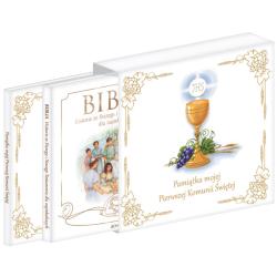 PAKIET PAMIĄTKA PIERWSZEJ KOMUNII ŚW. BIBLIA HISTORIE ZE STAREGO I NOWEGO TESTAMENTU