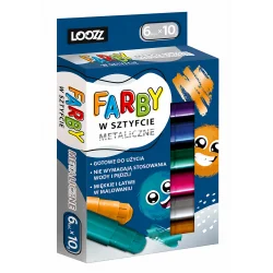 FARBY METALICZNE W SZTYFCIE 6 KOLORÓW LOOZZ