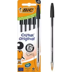 DŁUGOPIS CZARNY 5 SZTUK BIC