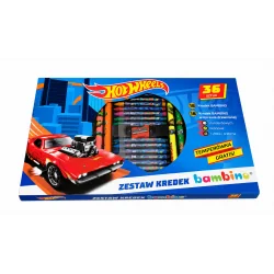 ZESTAW KREDEK BAMBINO 36 SZTUK + TEMPERÓWKA HOT WHEELS