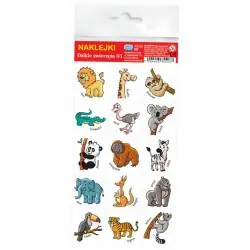 NAKLEJKI DZIKIE ZWIERZĘTA DLA DZIECI SAFARI 3+