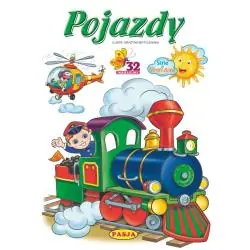 POJAZDY. KOLOROWANKA Z NAKLEJKAMI