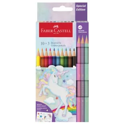 KREDKI SZEŚCIOKĄTNE UNICORN 13 KOLORÓW FABER-CASTELL