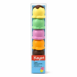 ZAKREŚLACZE MINI LODY 5 KOLORÓW KAYET