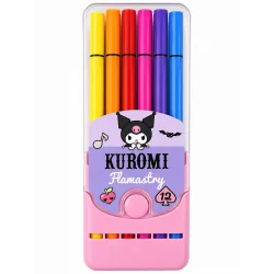 FLAMASTRY W PUDEŁKU KUROMI 12 KOLORÓW