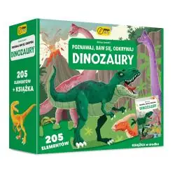 POZNAWAJ BAW SIĘ ODKRYWAJ DINOZAURY PUZZLE I KSIĄŻKA 6+