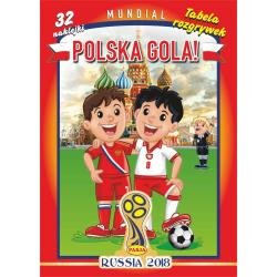 POLSKA GOLA! MUNDIAL. KOLOROWANKA Z NAKLEJKAMI
