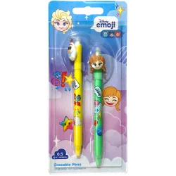 DŁUGOPISY WYMAZYWALNE DISNEY EMOJI 0,5 MM 2 SZTUKI