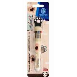 DŁUGOPIS WIELOKOLOROWY 10W1 ASTRAPEN ANIMALS CHOCO
