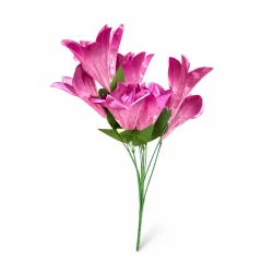 SZTUCZNE LILIE FIOLETOWE WYSOKI BUKIET 57 CM DEKORACYJNY