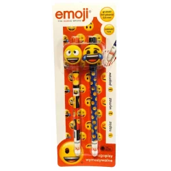 DŁUGOPIS WYMAZYWALNY NIEBIESKI EMOJI 2 SZTUKI ST. MAJEWSKI