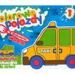 KOLOROWE POJAZDY 1 MALOWANKI WODNE