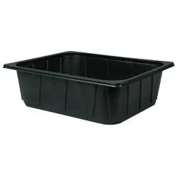 POJEMNIK GASTRONOMICZNY ZGRZEWALNY GN 1/2 PP 325×265×100 MM 6300 ML CZARNY 92 SZT.