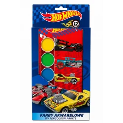 FARBY AKWARELOWE 12 KOLORÓW HOT WHEELS