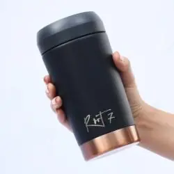 KUBEK TERMICZNY 360 ML STALOWY SZCZELNY NA KAWĘ I HERBATĘ ROOT7