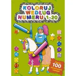 KOLORUJ WEDŁUG NUMERU 1-20 ZIELONA