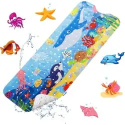 MATA ANTYPOŚLIZGOWA DO WANNY 100×40 CM Z 200 PRZYSSAWKAMI