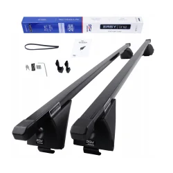 UNIWERSALNY BAGAŻNIK DACHOWY 120 CM BELKI STALOWE CZARNE 90 KG DGH SYSTEM EASY LINE ADVANCED