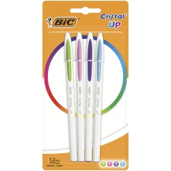 DŁUGOPIS CRISTAL UP 4 KOLORY BIC