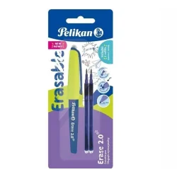 DŁUGOPIS WYMAZYWALNY ERASE NIEBIESKI + WKŁADY PELIKAN