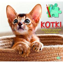 KOTKI. KSIĄŻECZKI Z PUZZLAMI I KOLOROWANKAMI
