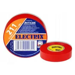 TAŚMA ELEKTROIZOLACYJNA PVC CZERWONA 19 MM X 20 M ANTICOR