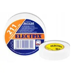 TAŚMA ELEKTROIZOLACYJNA PVC BIAŁA 19 MM X 20 M ANTICOR
