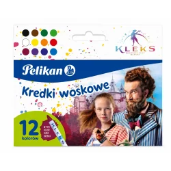 KREDKI WOSKOWE 12 KOLORÓW PELIKAN
