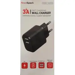 ŁADOWARKA USB NVB105 2 PORTY USB 15W NOVA EPOCH