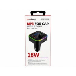 TRANSMITER FM BLUETOOTH 18W USB USB-C MP3 LED NOXA EPOCH