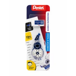 KOREKTOR W TAŚMIE + GUMKA OŁÓWKOWA PENTEL