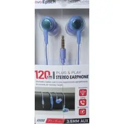 SŁUCHAWKI DO TELEFONU Z MIKROFONEM JACK 3.5 MM 120 CM NOVA EPOCH