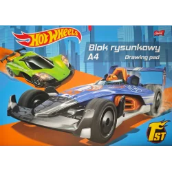 BLOK RYSUNKOWY BIAŁY HOT WHEELS A4 20 KARTEK ST. MAJEWSKI