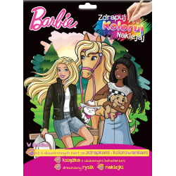 BARBIE. ZDRAPUJ, KOLORUJ, NAKLEJAJ