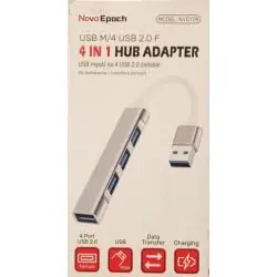 ADAPTER HUB 4W1 NA 4 X USB DO DANYCH I ŁADOWANIA NOVA EPOCH