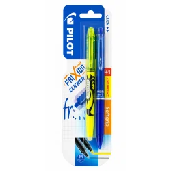 DŁUGOPIS WYMAZYWALNY NIEBIESKI 0,7 MM + ZAKREŚLACZ PILOT FRIXION